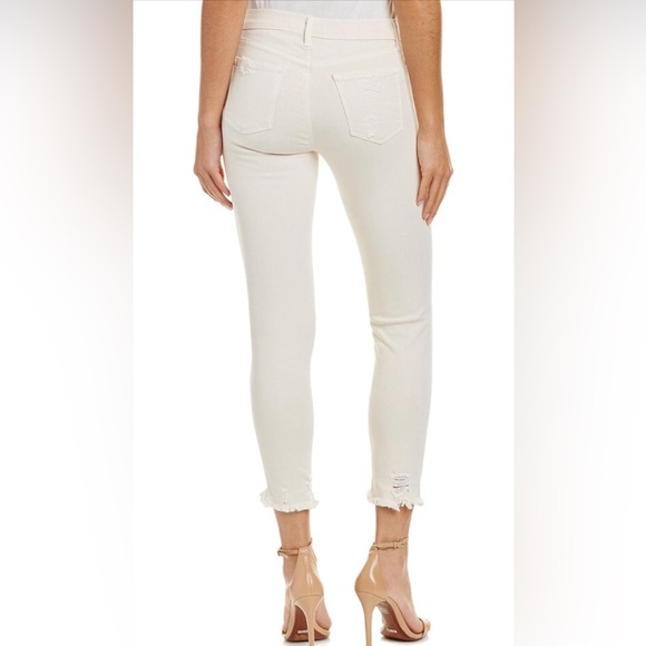 J Brand Mid Rise Distressed Capri Skinny Jeans - Picture 2 of 6